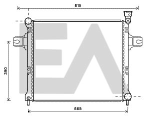 31R33022 EACLIMA Радиатор, охлаждение двигателя