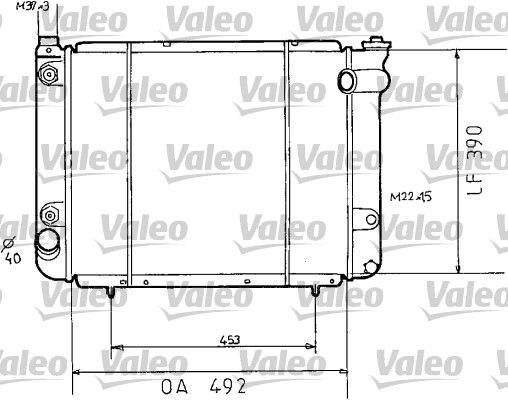 730038 VALEO Радиатор, охлаждение двигателя