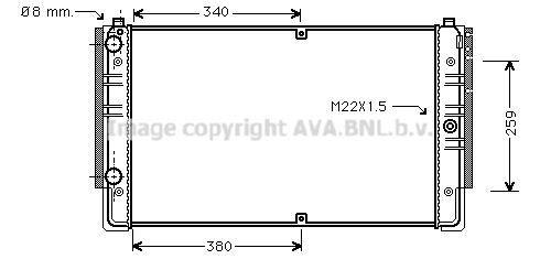 VNA2149 PRASCO Радиатор, охлаждение двигателя