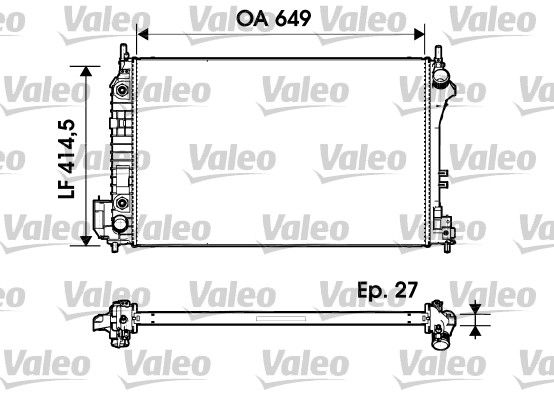 732947 VALEO Радиатор, охлаждение двигателя