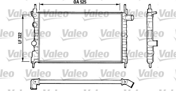 883881 VALEO Радиатор, охлаждение двигателя