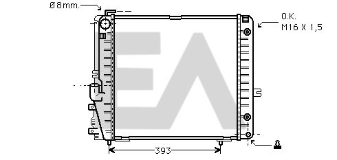 31R50116 EACLIMA Радиатор, охлаждение двигателя