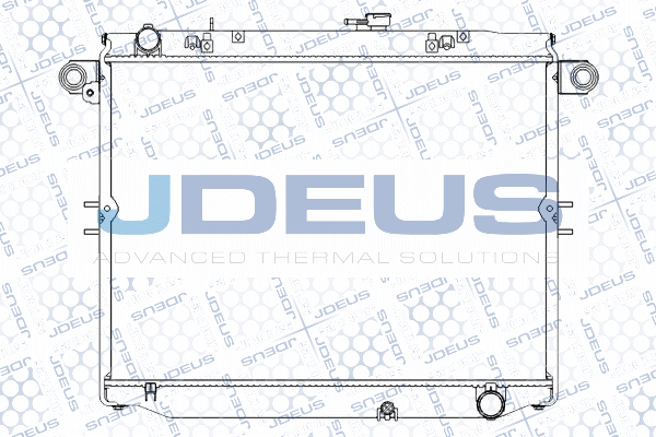 M0280310 JDEUS Радиатор, охлаждение двигателя