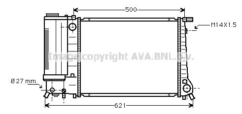 BW2083D AVA QUALITY COOLING Радиатор, охлаждение двигателя