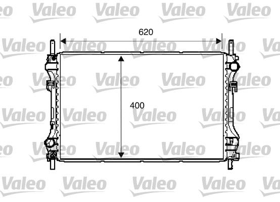 734293 VALEO Радиатор, охлаждение двигателя