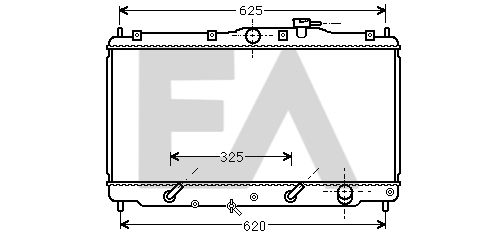 31R26003 EACLIMA Радиатор, охлаждение двигателя