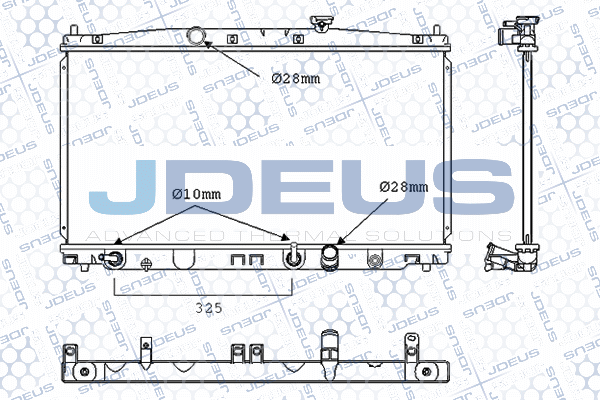 M0130060 JDEUS Радиатор, охлаждение двигателя