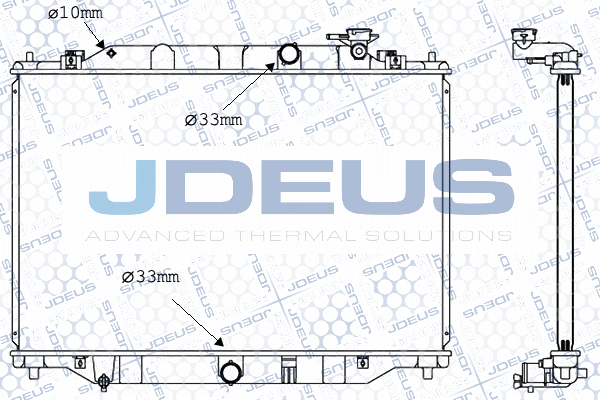 M0160390 JDEUS Радиатор, охлаждение двигателя