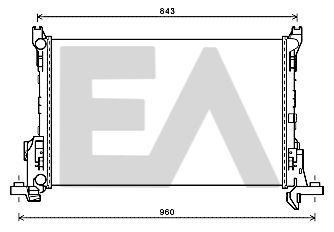 31R60087 EACLIMA Радиатор, охлаждение двигателя