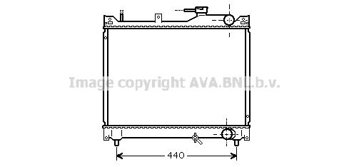 SZ2079 AVA QUALITY COOLING Радиатор, охлаждение двигателя