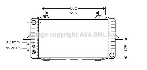 FD2189 PRASCO Радиатор, охлаждение двигателя