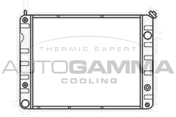 100789 AUTOGAMMA Радиатор, охлаждение двигателя