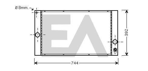 31R78046 EACLIMA Радиатор, охлаждение двигателя