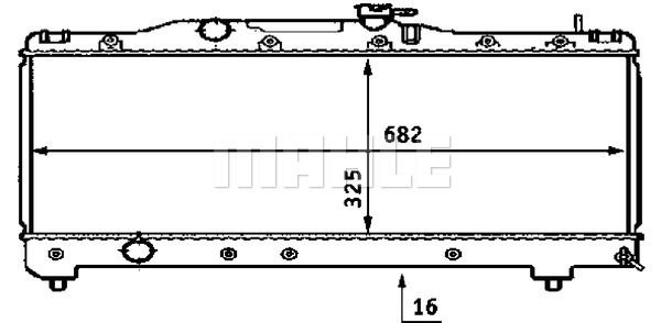 CR533000S MAHLE Радиатор, охлаждение двигателя