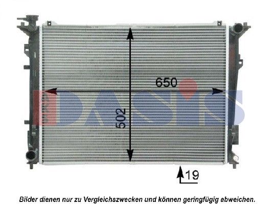 510098N AKS DASIS Радиатор, охлаждение двигателя