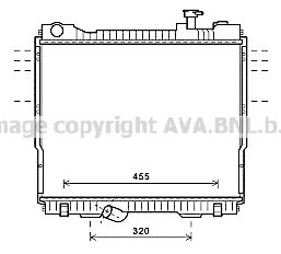 DN2418 AVA QUALITY COOLING Радиатор, охлаждение двигателя