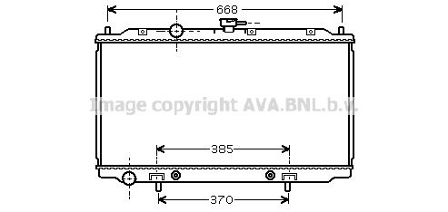 DN2219 AVA QUALITY COOLING Радиатор, охлаждение двигателя