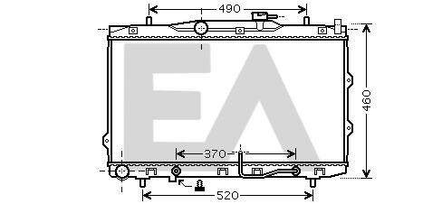 31R36080 EACLIMA Радиатор, охлаждение двигателя