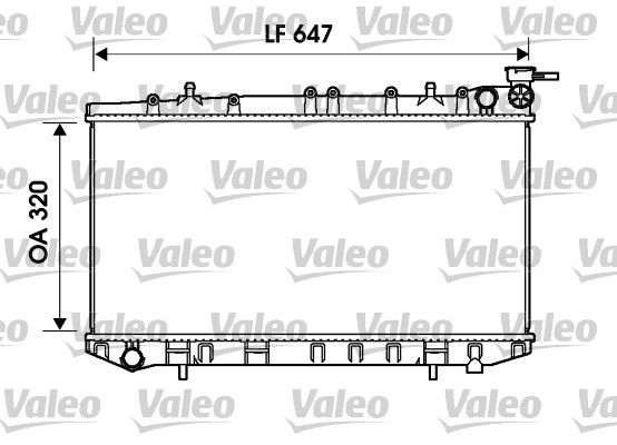 734155 VALEO Радиатор, охлаждение двигателя