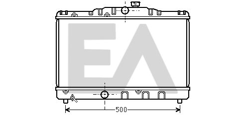 31R71049 EACLIMA Радиатор, охлаждение двигателя