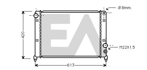 31R03009 EACLIMA Радиатор, охлаждение двигателя