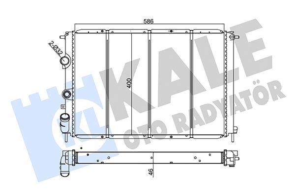 162100 KALE OTO RADYATÖR Радиатор, охлаждение двигателя