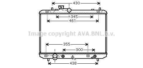 SZ2098 AVA QUALITY COOLING Радиатор, охлаждение двигателя