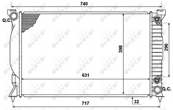 WG1722763 WILMINK GROUP Радиатор, охлаждение двигателя