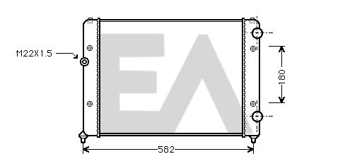 31R77085 EACLIMA Радиатор, охлаждение двигателя