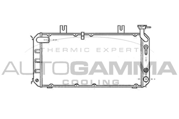 102116 AUTOGAMMA Радиатор, охлаждение двигателя