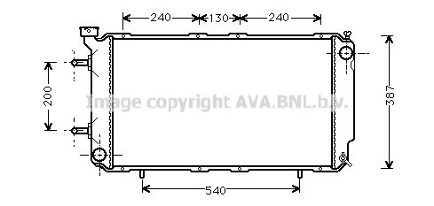 SUA2035 AVA QUALITY COOLING Радиатор, охлаждение двигателя