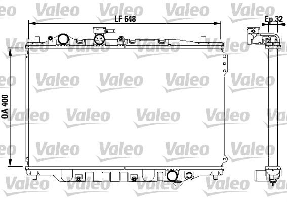 732538 VALEO Радиатор, охлаждение двигателя