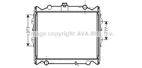 TO2310 AVA QUALITY COOLING Радиатор, охлаждение двигателя