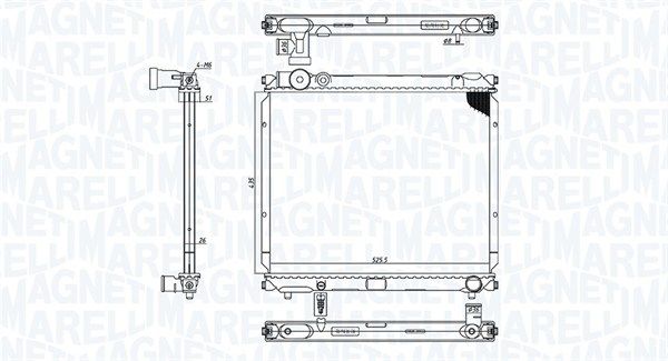 350213185900 MAGNETI MARELLI Радиатор, охлаждение двигателя