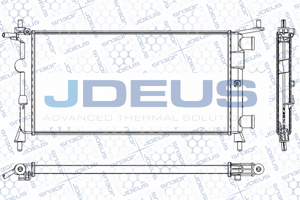 RA0200670 JDEUS Радиатор, охлаждение двигателя