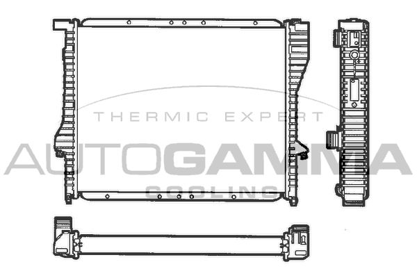 101362 AUTOGAMMA Радиатор, охлаждение двигателя