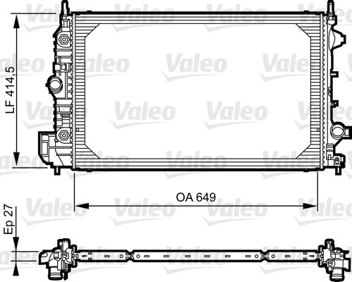 735086 VALEO Радиатор, охлаждение двигателя