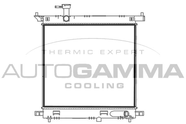 107782 AUTOGAMMA Радиатор, охлаждение двигателя