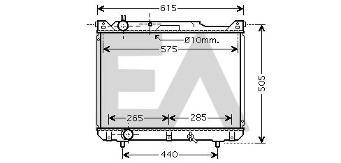 31R69048 EACLIMA Радиатор, охлаждение двигателя