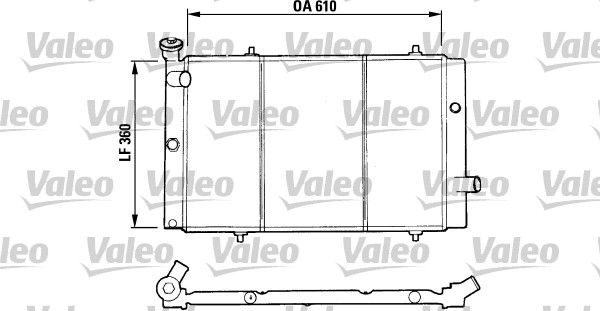 730015 VALEO Радиатор, охлаждение двигателя