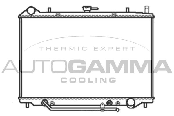 103516 AUTOGAMMA Радиатор, охлаждение двигателя