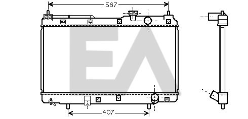 31R26053 EACLIMA Радиатор, охлаждение двигателя