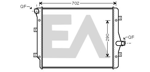 31R77050 EACLIMA Радиатор, охлаждение двигателя