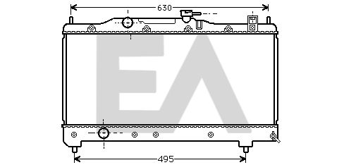 31R71003 EACLIMA Радиатор, охлаждение двигателя