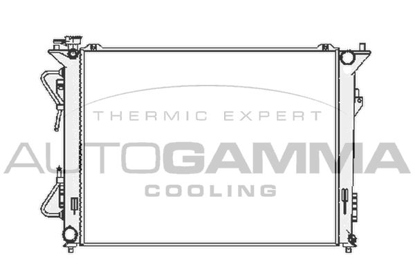 104835 AUTOGAMMA Радиатор, охлаждение двигателя