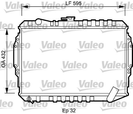 735060 VALEO Радиатор, охлаждение двигателя