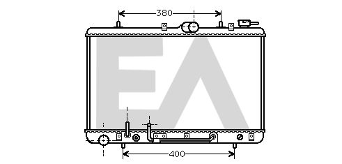 31R28010 EACLIMA Радиатор, охлаждение двигателя