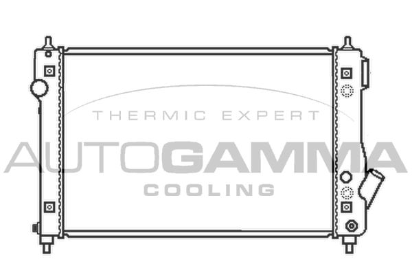 105410 AUTOGAMMA Радиатор, охлаждение двигателя