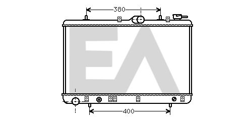 31R28009 EACLIMA Радиатор, охлаждение двигателя