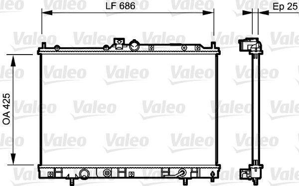 735202 VALEO Радиатор, охлаждение двигателя